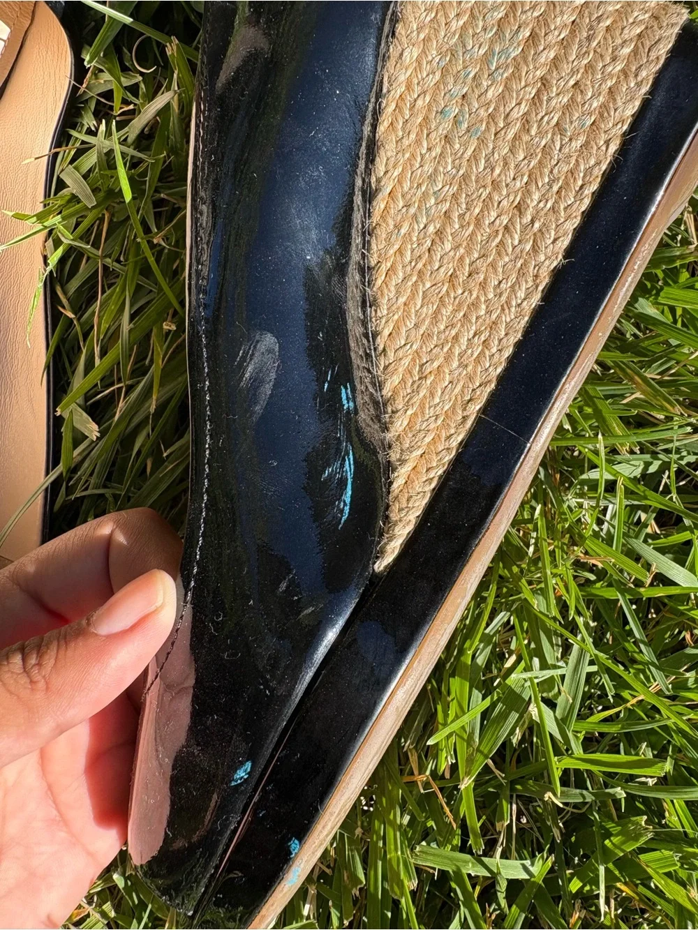 Prada Black Patent Leather Peep-Toe Pumps - Women's